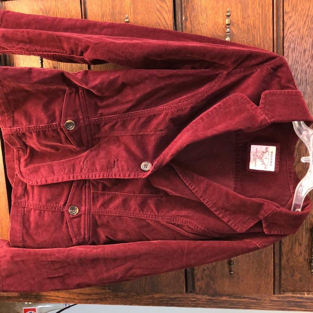 Women’s Red Sonoma Corduroy Dress Coat